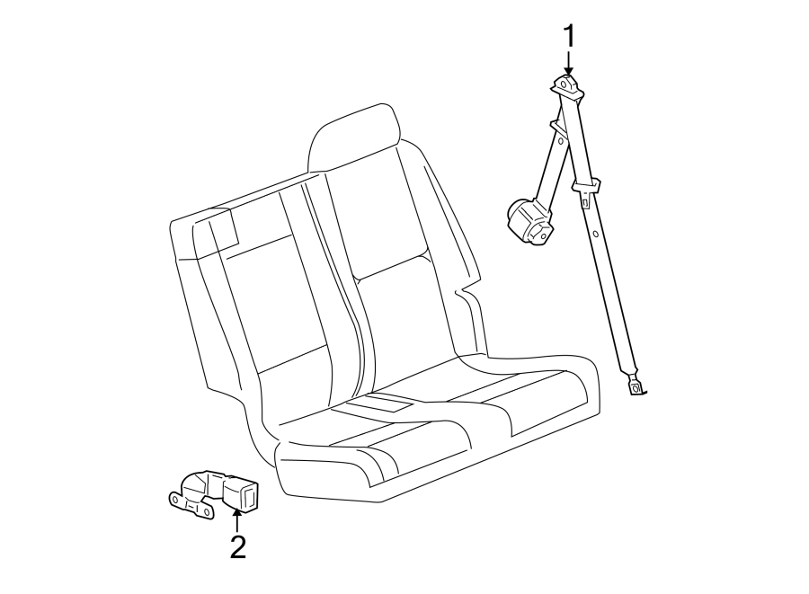 RESTRAINT SYSTEMS. REAR SEAT BELTS.