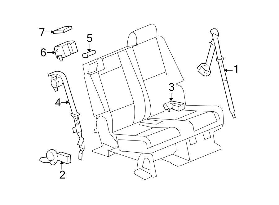 2RESTRAINT SYSTEMS. REAR SEAT BELTS.https://images.simplepart.com/images/parts/motor/fullsize/GA07590.png