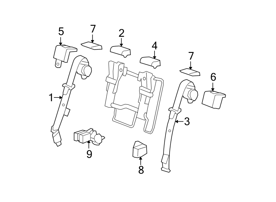 9RESTRAINT SYSTEMS. REAR SEAT BELTS.https://images.simplepart.com/images/parts/motor/fullsize/GA07600.png