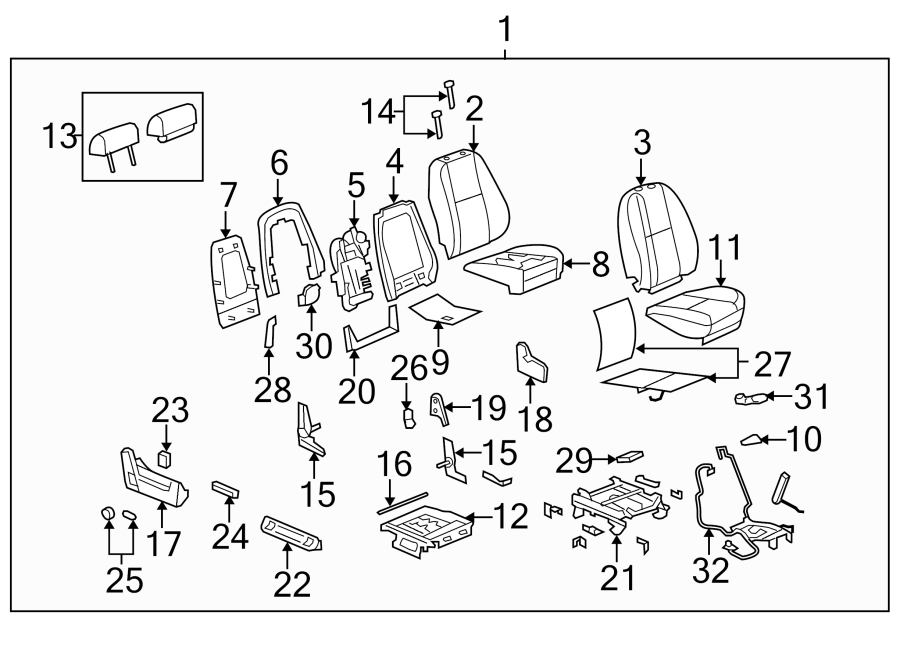 14SEATS & TRACKS. FRONT SEAT COMPONENTS.https://images.simplepart.com/images/parts/motor/fullsize/GA07625.png