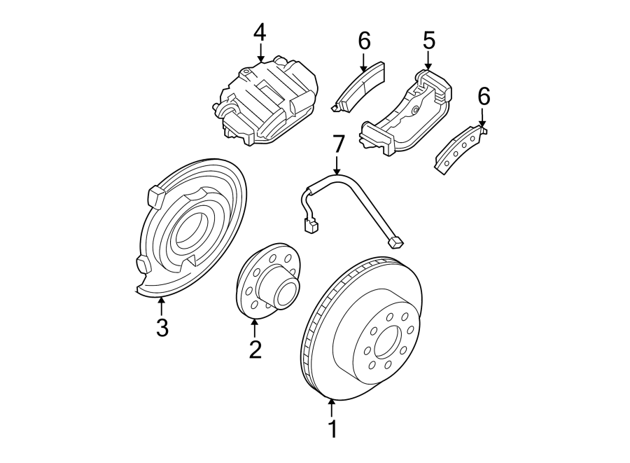 Diagram REAR SUSPENSION. BRAKE COMPONENTS. for your 2019 Cadillac Escalade ESV Base Sport Utility 6.2L EcoTec3 V8 A/T 4WD 