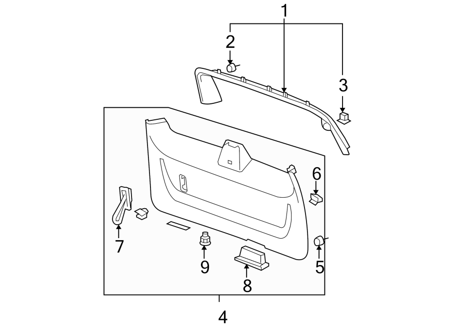 4INTERIOR TRIM.https://images.simplepart.com/images/parts/motor/fullsize/GA07930.png