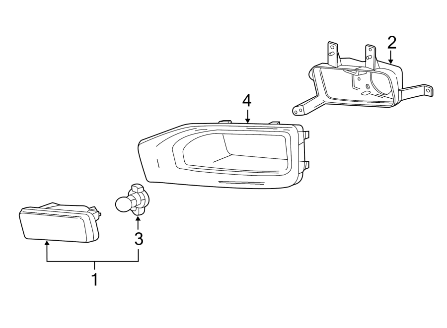 Diagram FRONT LAMPS. FOG LAMPS. for your Chevrolet Suburban   