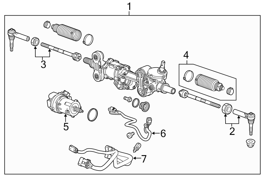 Diagram STEERING GEAR & LINKAGE. for your 2018 Chevrolet Camaro  LT Coupe 