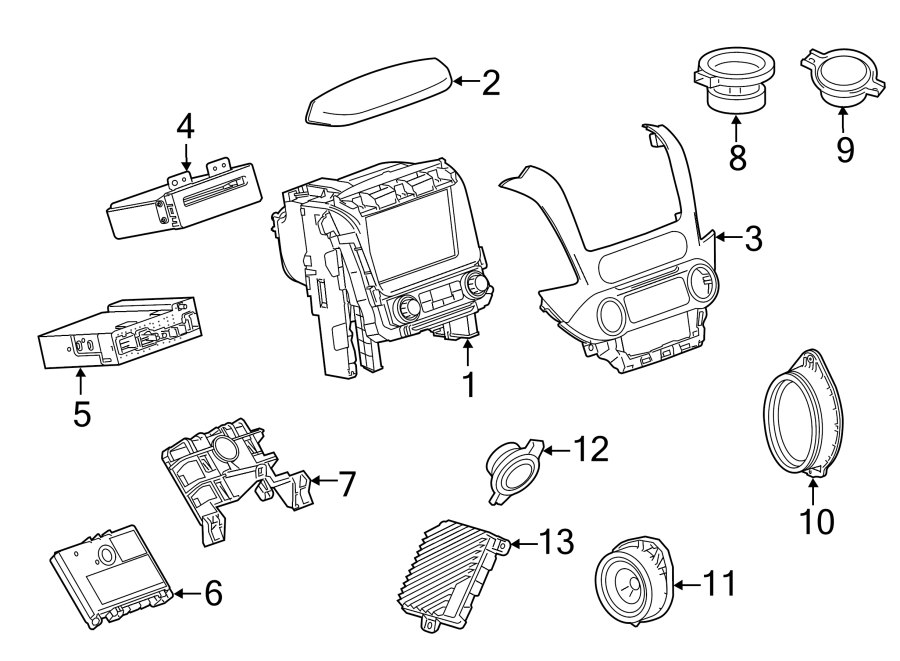 Diagram INSTRUMENT PANEL. SOUND SYSTEM. for your 1984 Buick Century   