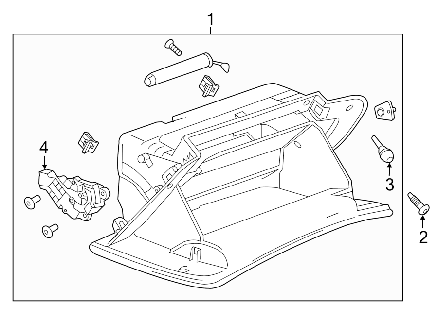 INSTRUMENT PANEL. GLOVE BOX. Diagram