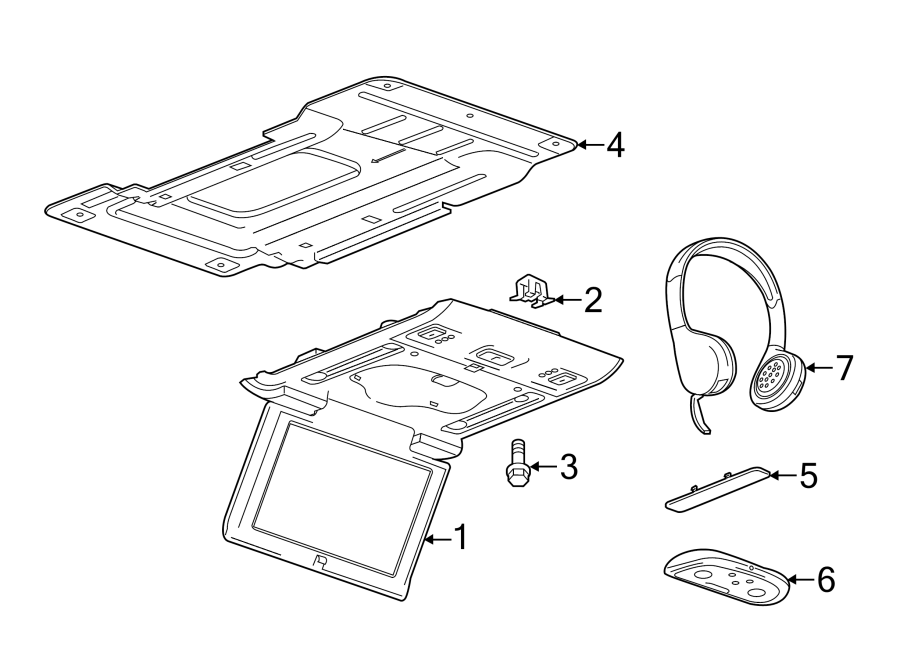 Diagram OVERHEAD CONSOLE. for your 2019 Cadillac ATS Base Coupe 2.0L Ecotec A/T RWD 