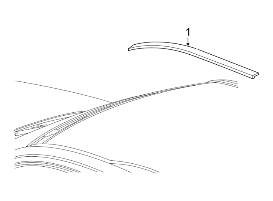 Diagram EXTERIOR TRIM. for your 2020 GMC Sierra 1500   