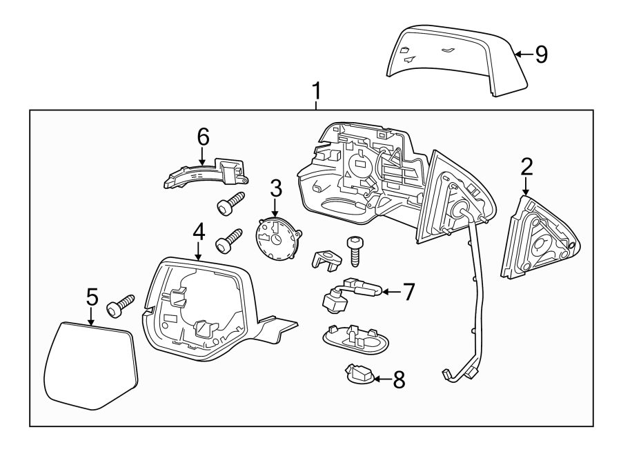 Diagram FRONT DOOR. OUTSIDE MIRRORS. for your 2002 Buick Century   