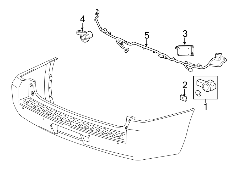 Diagram REAR BUMPER. BUMPER & COMPONENTS. for your 2001 Buick Century   