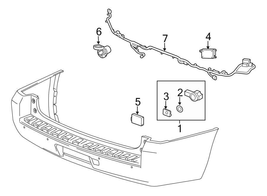 REAR BUMPER. BUMPER & COMPONENTS.