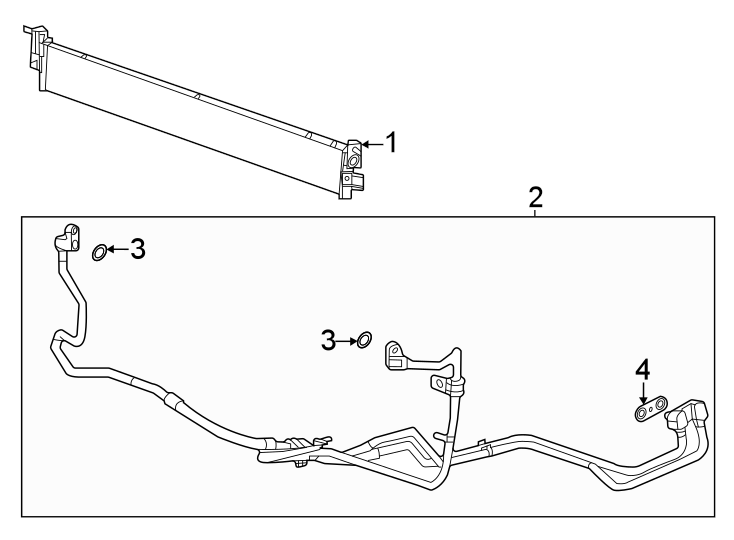 Diagram TRANS oil cooler. for your 2021 Chevrolet Suburban  Premier Sport Utility  