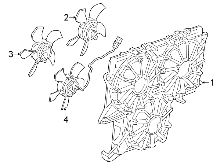 Diagram Cooling fan. for your Chevrolet