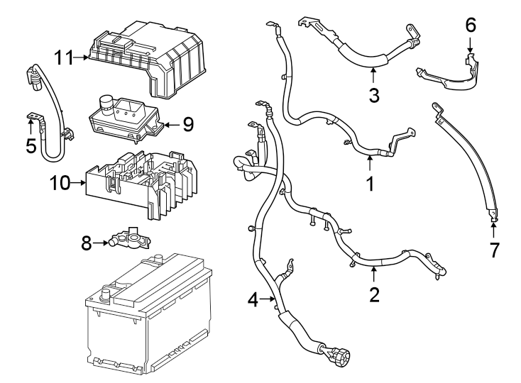 Battery cables.