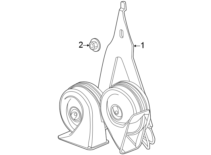 Diagram Horn. for your 2021 Chevrolet Express 2500   