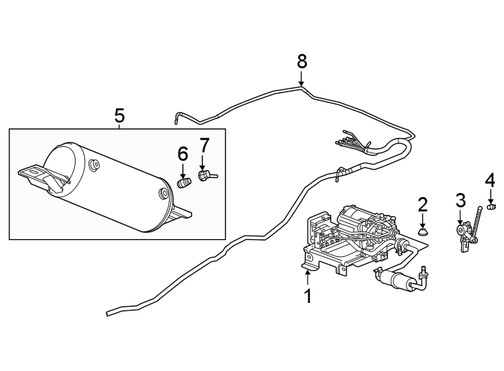 Diagram Electrical components. for your 2024 Chevrolet Suburban  Z71 Sport Utility 5.3L EcoTec3 V8 A/T 4WD 