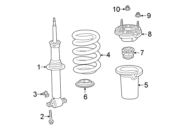 1Front suspension. Struts & components.https://images.simplepart.com/images/parts/motor/fullsize/GA21322.png