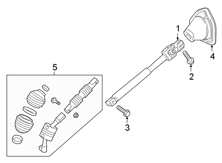 1Steering column. Lower components.https://images.simplepart.com/images/parts/motor/fullsize/GA21350.png