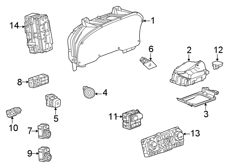 11Instrument panel. Cluster & switches.https://images.simplepart.com/images/parts/motor/fullsize/GA21418.png