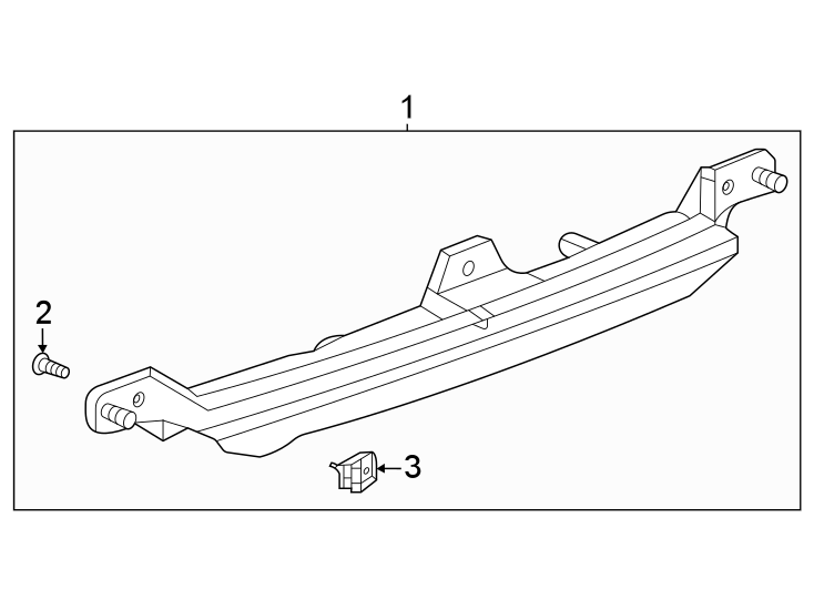 Diagram Rear lamps. High mounted stop lamp. for your 2021 Chevrolet Suburban    