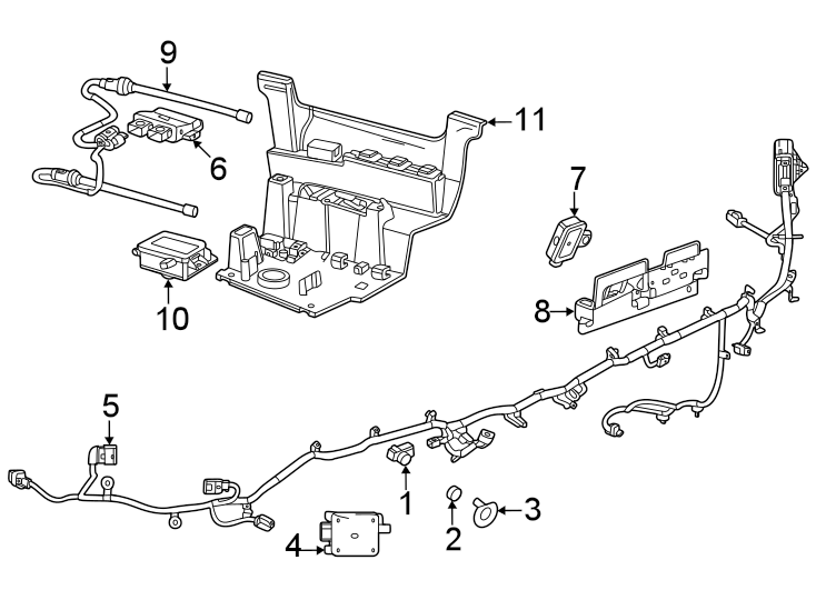 Diagram Rear bumper. Electrical components. for your 2002 Buick Century   