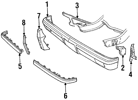 FRONT BUMPER. BUMPER & COMPONENTS.