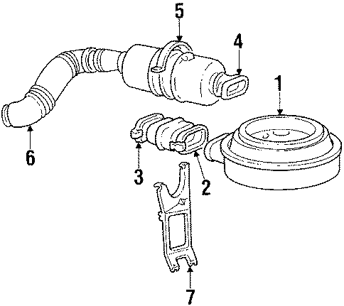 Diagram AIR INLET. for your 2007 Cadillac Escalade EXT   