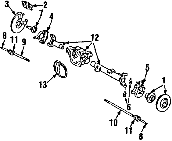 Diagram FRONT SUSPENSION. BRAKE COMPONENTS. for your 1989 Chevrolet Camaro   