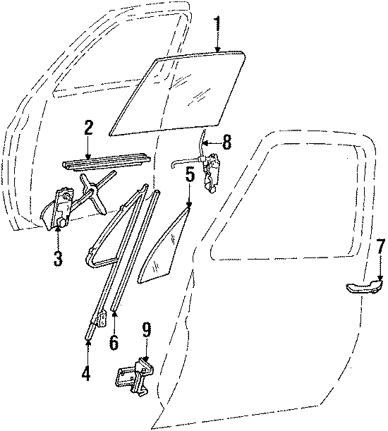 9FRONT DOOR. GLASS & HARDWARE. INTERIOR TRIM.https://images.simplepart.com/images/parts/motor/fullsize/GA85195.png