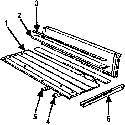 PICK UP BOX. FLOOR & RAILS.