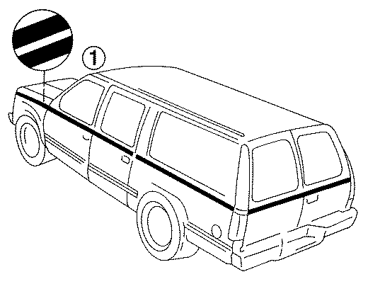 Diagram STRIPE TAPE. for your 2000 GMC C3500    