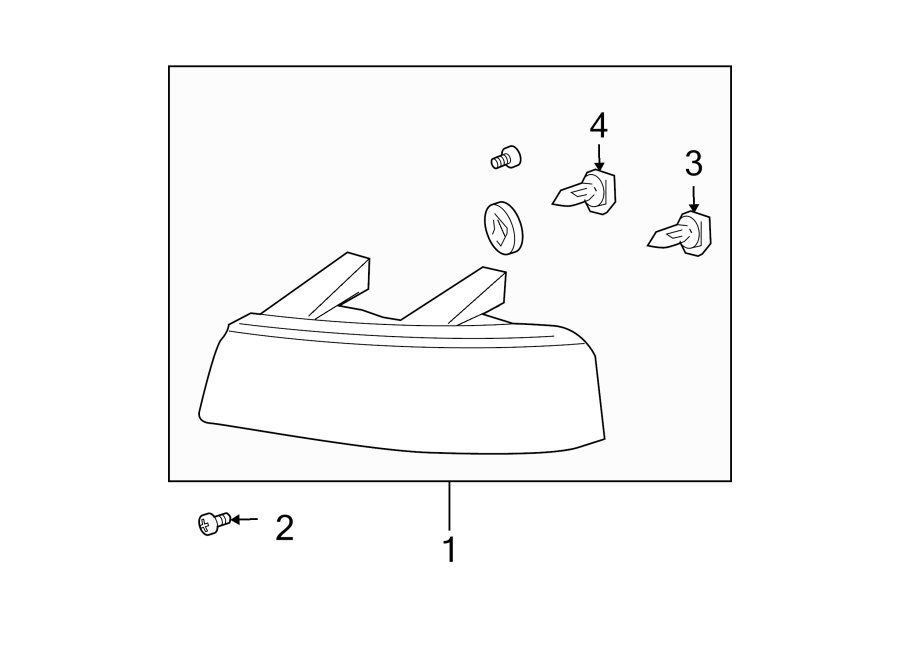 Diagram Front lamps. Headlamp components. for your Chevrolet