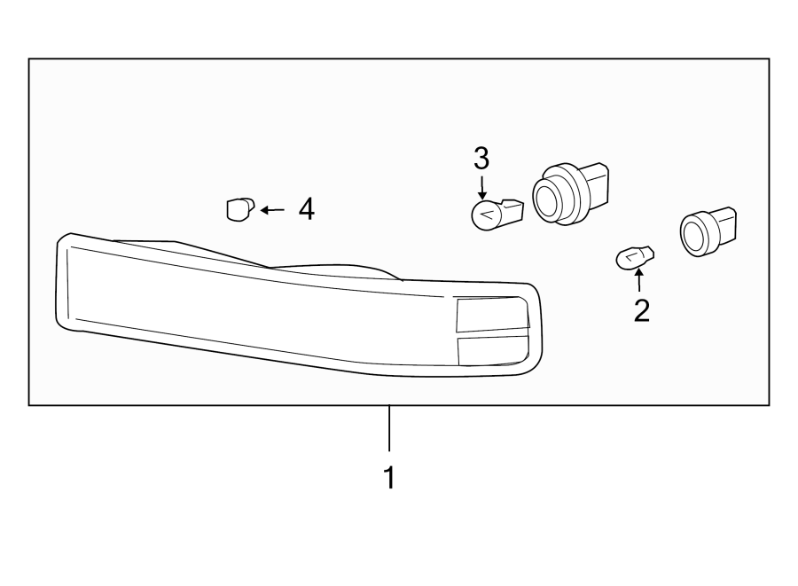 Diagram FRONT LAMPS. PARK & SIGNAL LAMPS. for your 2007 GMC Sierra 1500 Classic SL Crew Cab Pickup 4.3L Vortec V6 A/T 4WD 