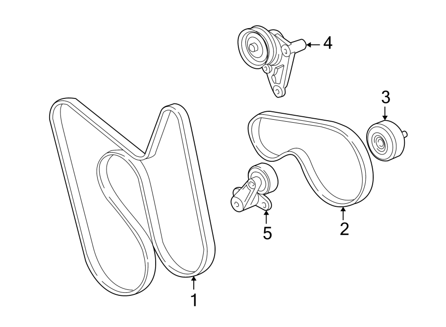 Diagram Belts & pulleys. for your Chevrolet