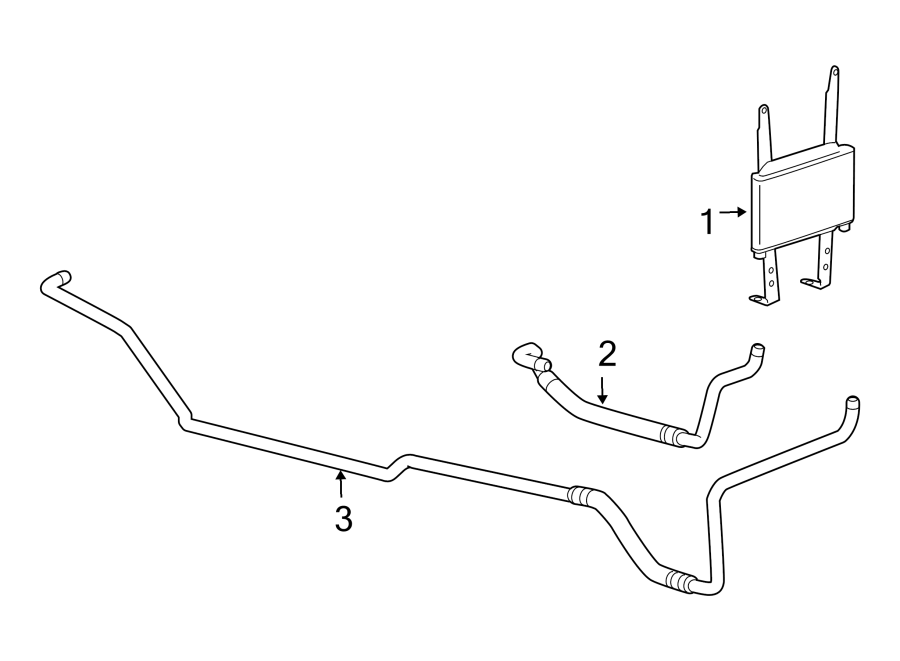 Diagram Pick up box. TRANS oil cooler. for your 2021 GMC Sierra 2500 HD 6.6L Duramax V8 DIESEL A/T 4WD SLT Crew Cab Pickup 