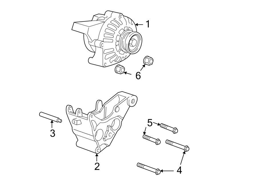 Diagram ALTERNATOR. for your 2012 GMC Sierra 2500 HD 6.0L Vortec V8 FLEX A/T RWD SLE Extended Cab Pickup Fleetside 