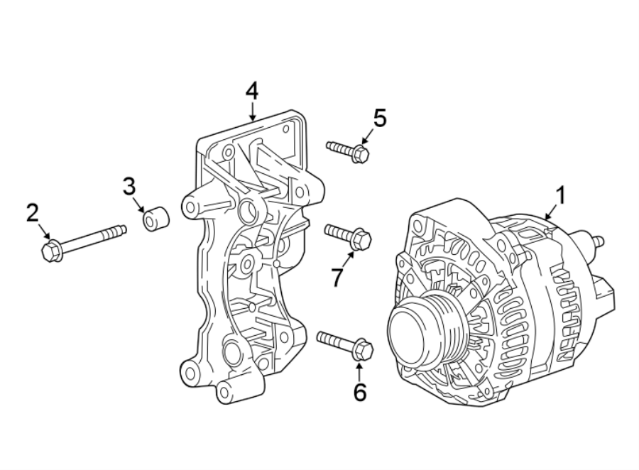 Diagram ALTERNATOR. for your 2021 Chevrolet Blazer   