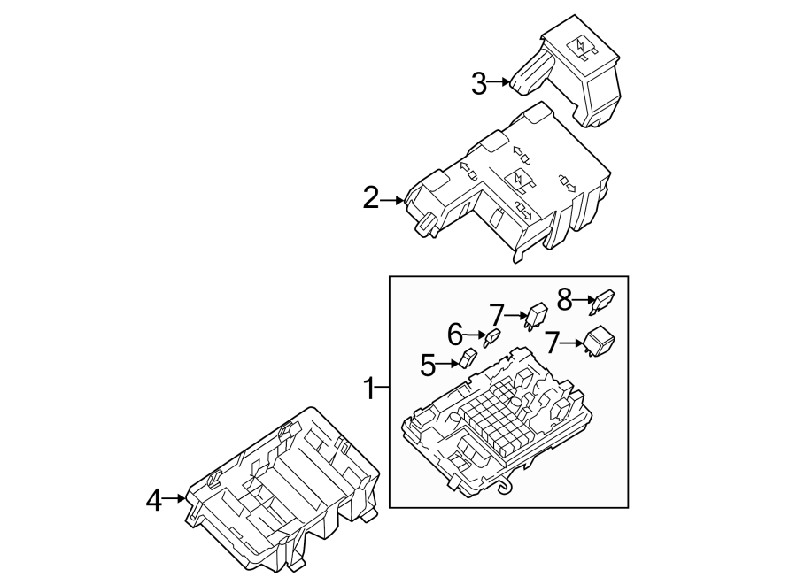 Electrical components. Diagram