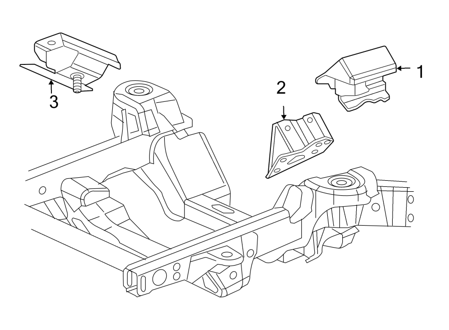 Diagram Engine & TRANS mounting. for your 2002 Chevrolet Camaro   