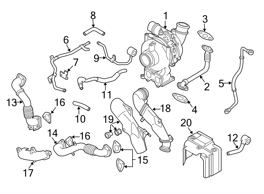 Diagram Seats & tracks. Turbocharger & components. for your 2005 Chevrolet Corvette   