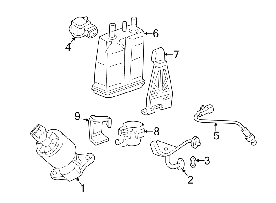 Diagram Emission system. for your 2021 GMC Savana 3500 LT Extended Passenger Van  