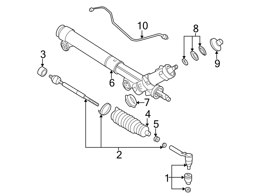 Diagram STEERING GEAR & LINKAGE. for your 2017 Chevrolet Camaro   