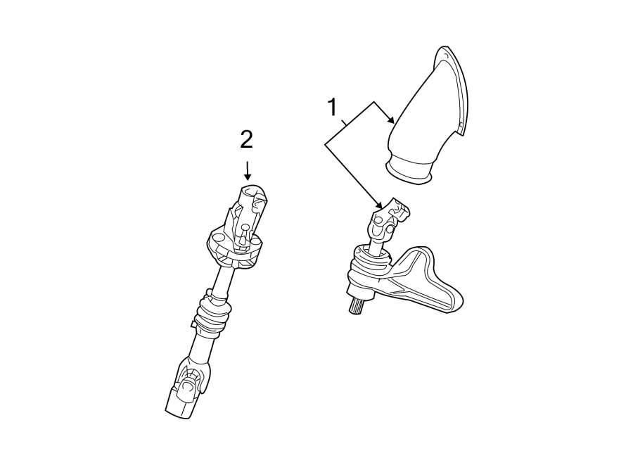 STEERING COLUMN. LOWER COMPONENTS.