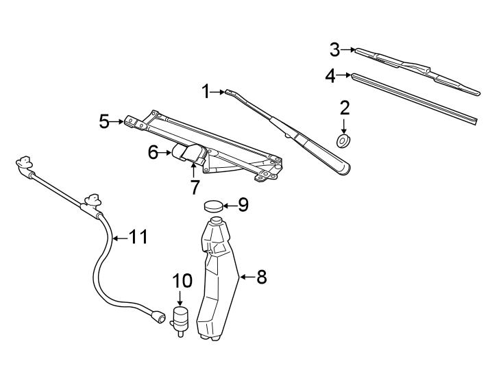 WINDSHIELD. WIPER & WASHER COMPONENTS.