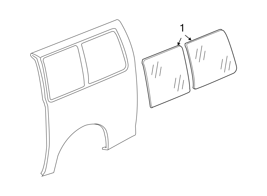 Diagram BODY SIDE PANELS. GLASS. for your 2022 Chevrolet Camaro 6.2L V8 A/T SS Coupe 