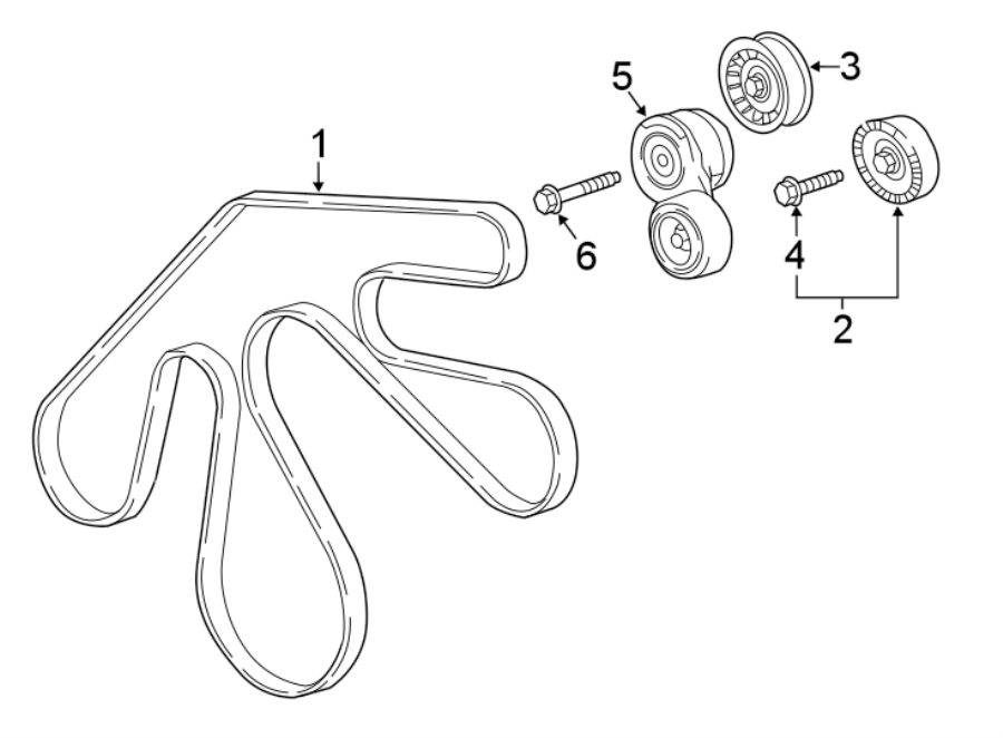 Diagram Belts & pulleys. for your 2012 GMC Sierra 2500 HD 6.6L Duramax V8 DIESEL A/T 4WD WT Extended Cab Pickup Fleetside 