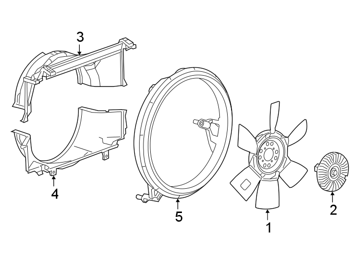 Diagram COOLING FAN. for your Chevrolet Express 2500  