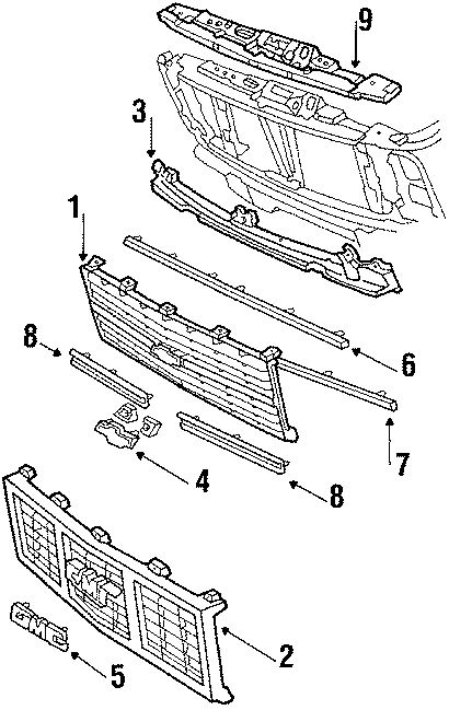 GRILLE & COMPONENTS.