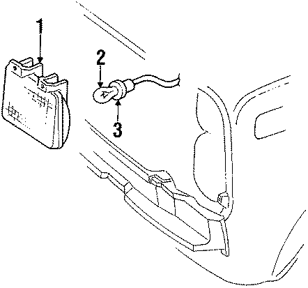 Diagram FRONT LAMPS. PARK LAMPS. for your 2012 Chevrolet Express 1500   