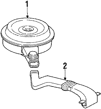 Full size assembly image of AIR INTAKE. (1/1)